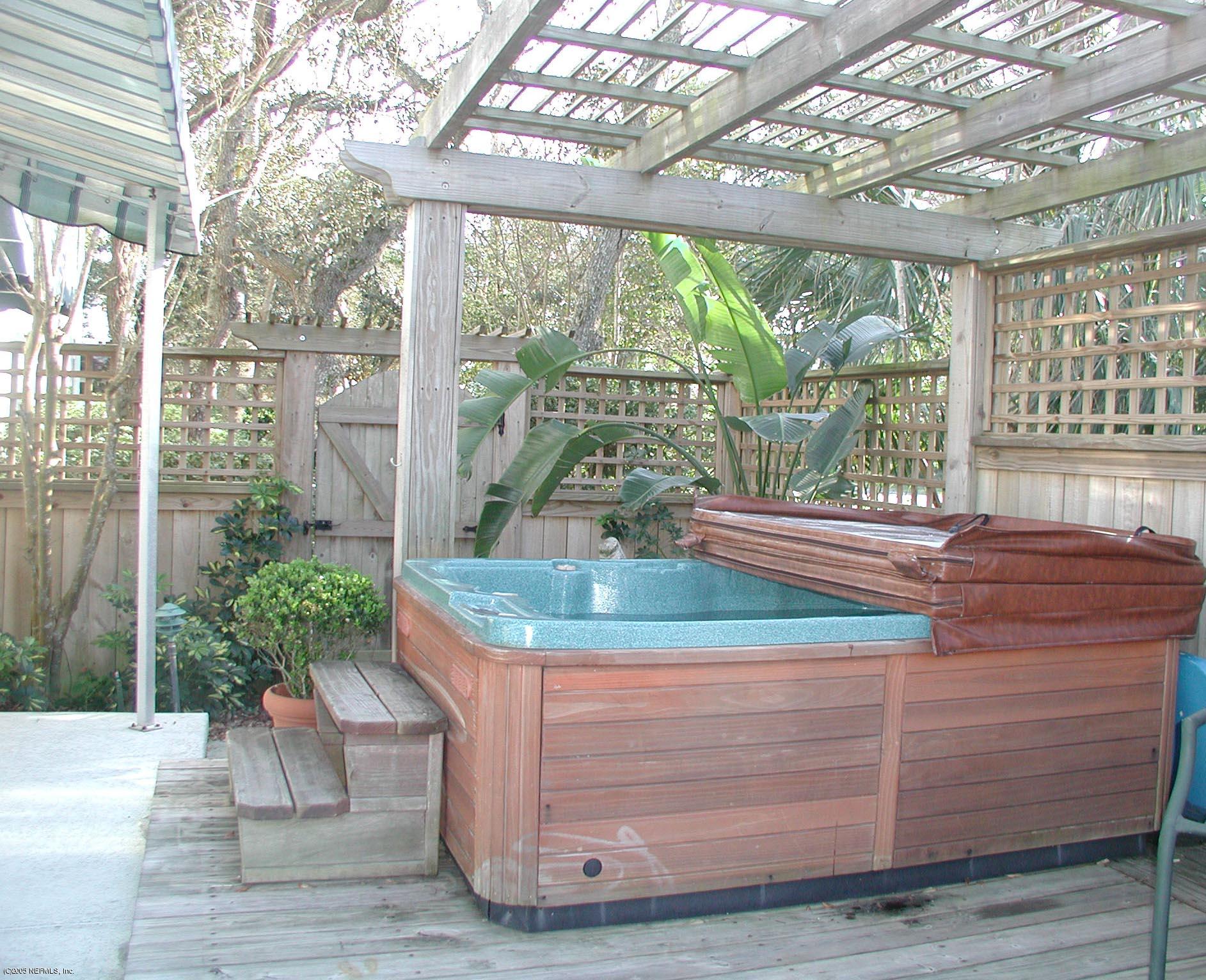 79 Shell Street Atlantic Beach, FL 32233 - Photo 8 of 20 Deck & Hot Tub