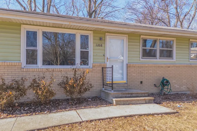 a front view of a house