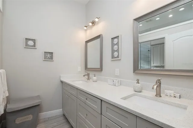 a view of a lake with a house in the background