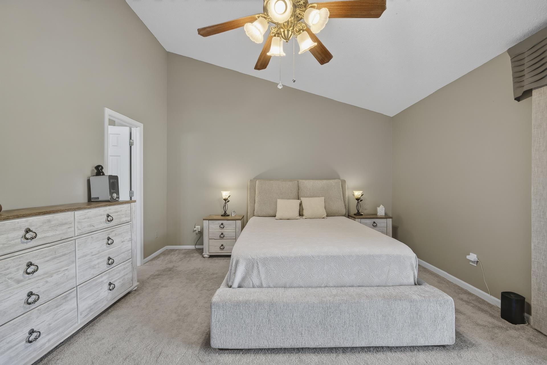 74 Driftwood Road Counce, TN 38326 - Photo 23 of 40 Vaulted ceiling featuring a ceiling fan with light fixture