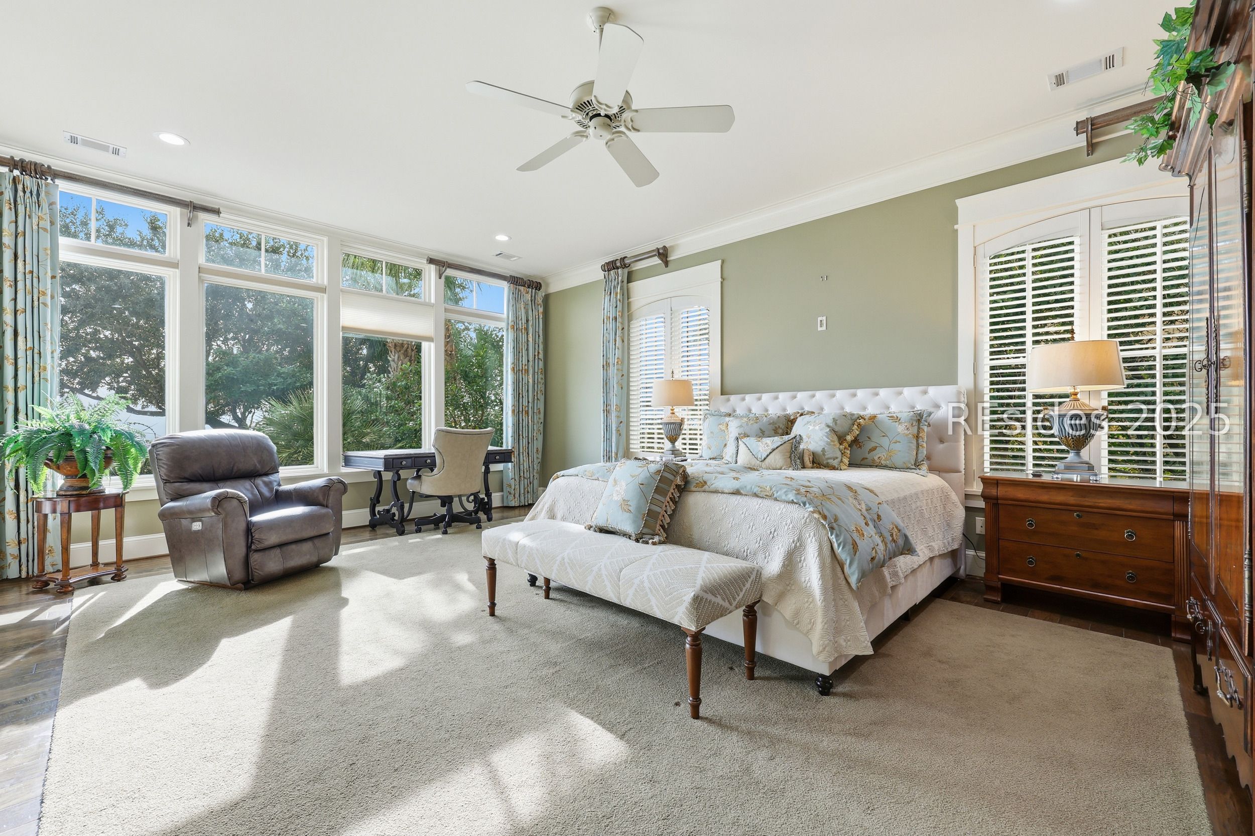 16 Planters Row Hilton Head Island, SC 29928 - Photo 38 of 100 Primary Suite with Ocean Views & Porch access