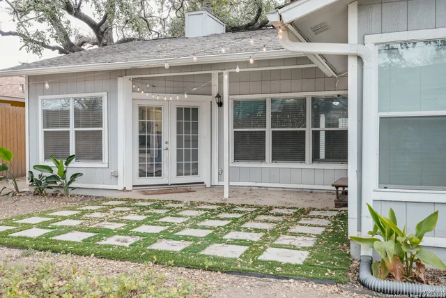 a front view of a house