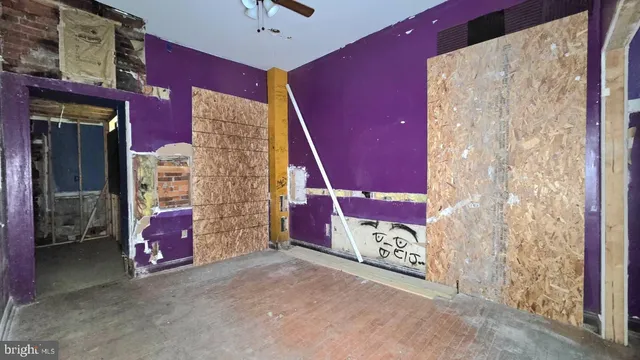 a view of an empty room