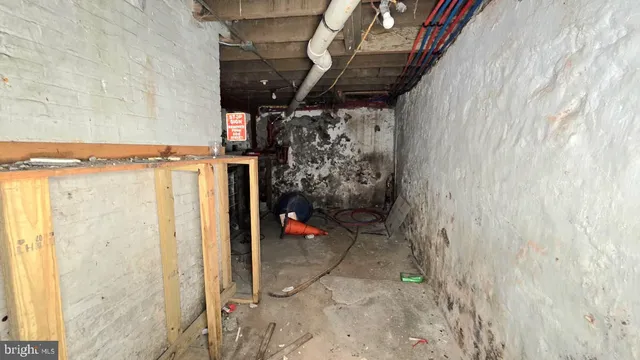 a view of storage and utility room