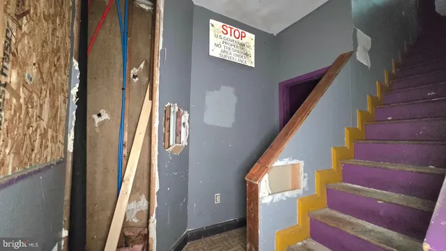 a bathroom with a shower and a toilet