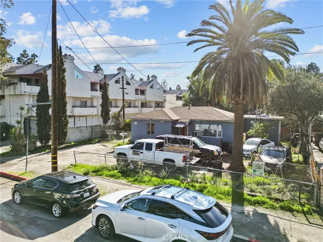 a car parked in front of a building