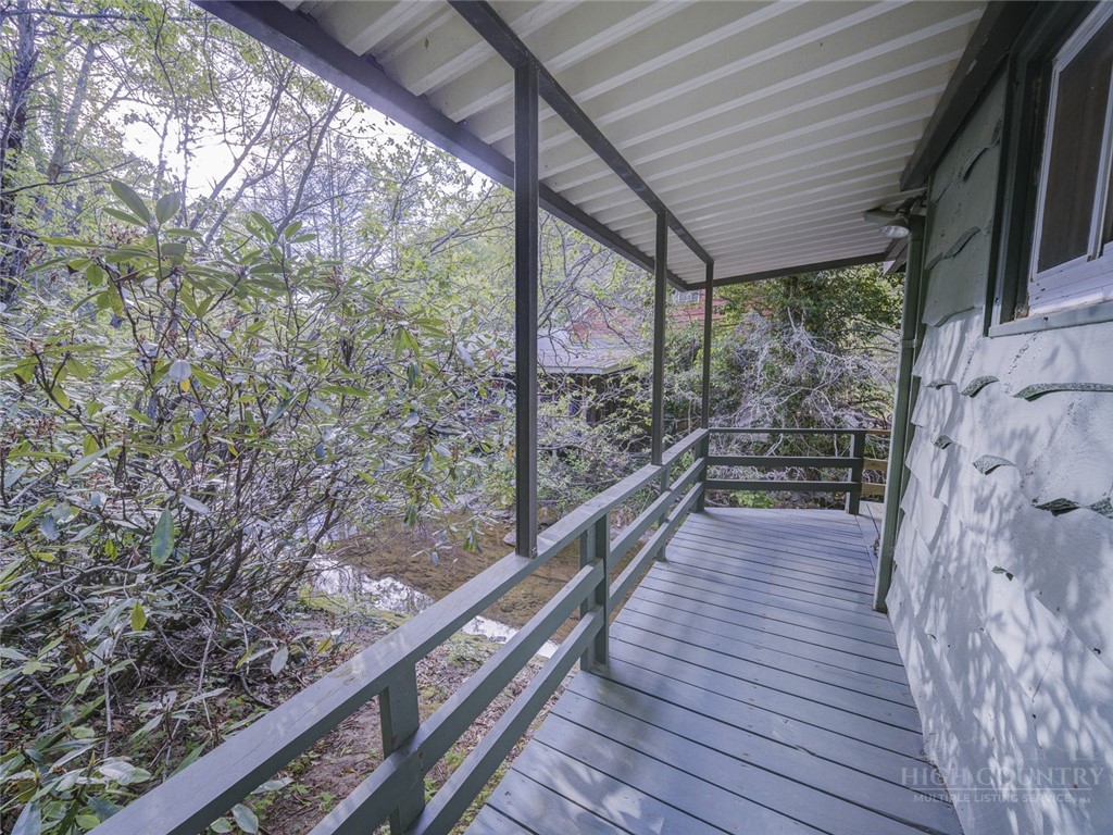 1471 Bamboo Road Boone, NC 28607 - Photo 16 of 19 a view of balcony with wooden floor