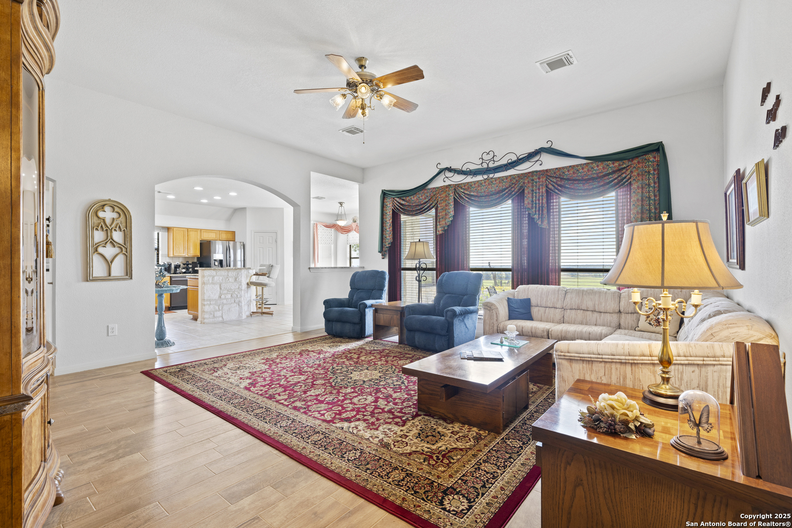 564 Gypsum Mine Road Fredericksburg, TX 78624 - Photo 2 of 20 a living room with furniture and a flat screen tv