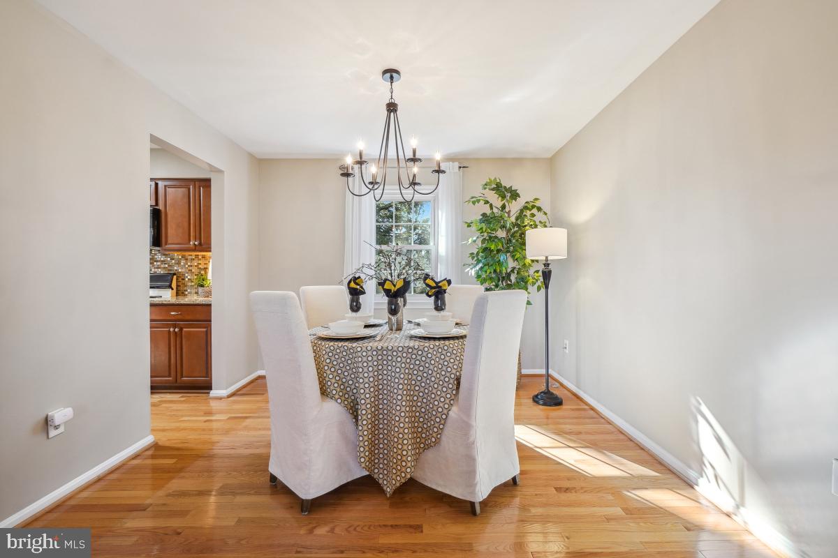 8822 Rachell Court Manassas, VA 20110 - Photo 6 of 47 Dining Room with New Chandelier