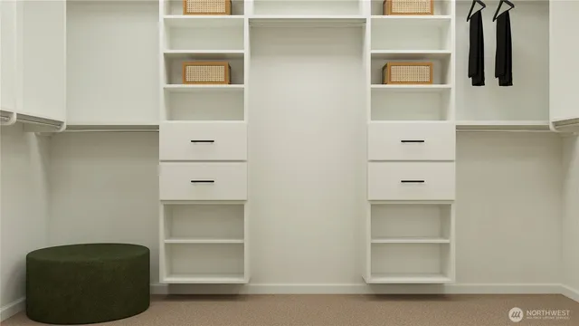 a view of an empty room