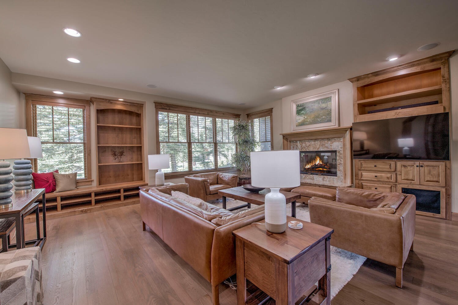 862 Penstemon Road Keystone, CO 80435 - Photo 3 of 49 spacious living room with fireplace,built in entertainment center