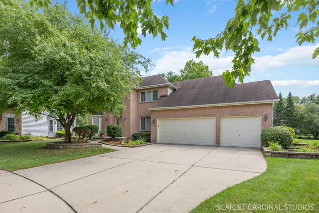 a house view with a garden space