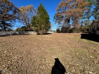 a view of wooden fence