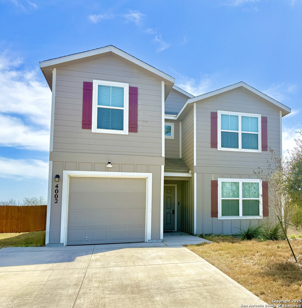 a front view of a house
