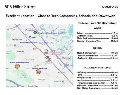 $1,880,000 | 505 Hiller Street, Belmont, CA 94002