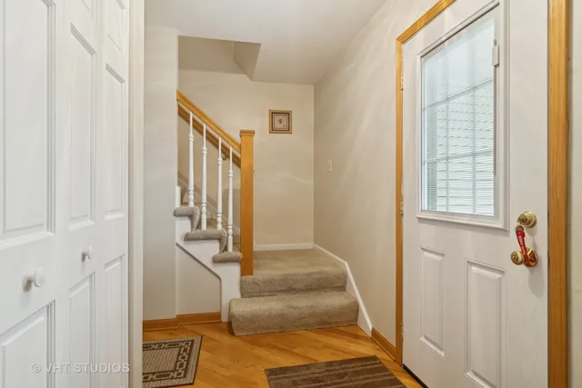 a view of front door of house
