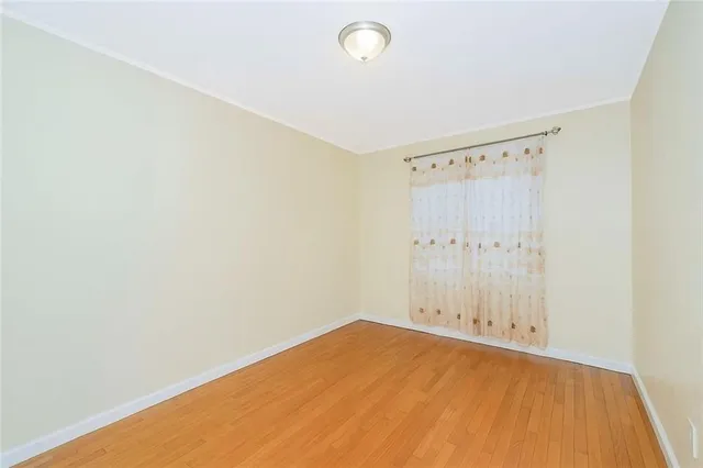 a view of a room with an empty space