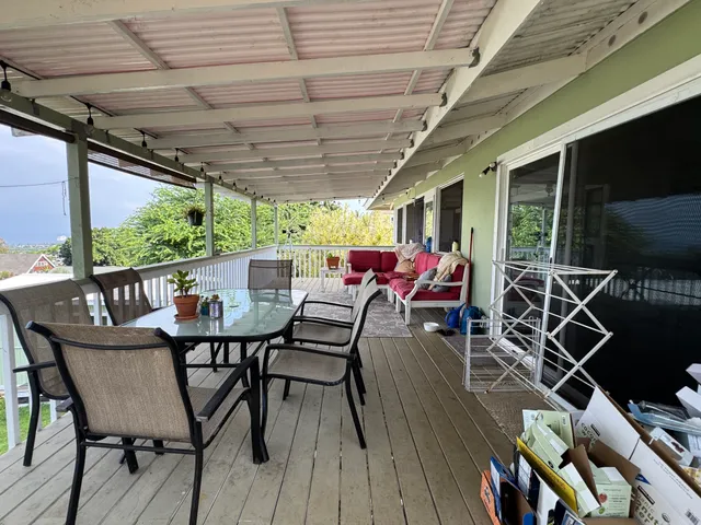 a outdoor space with chairs