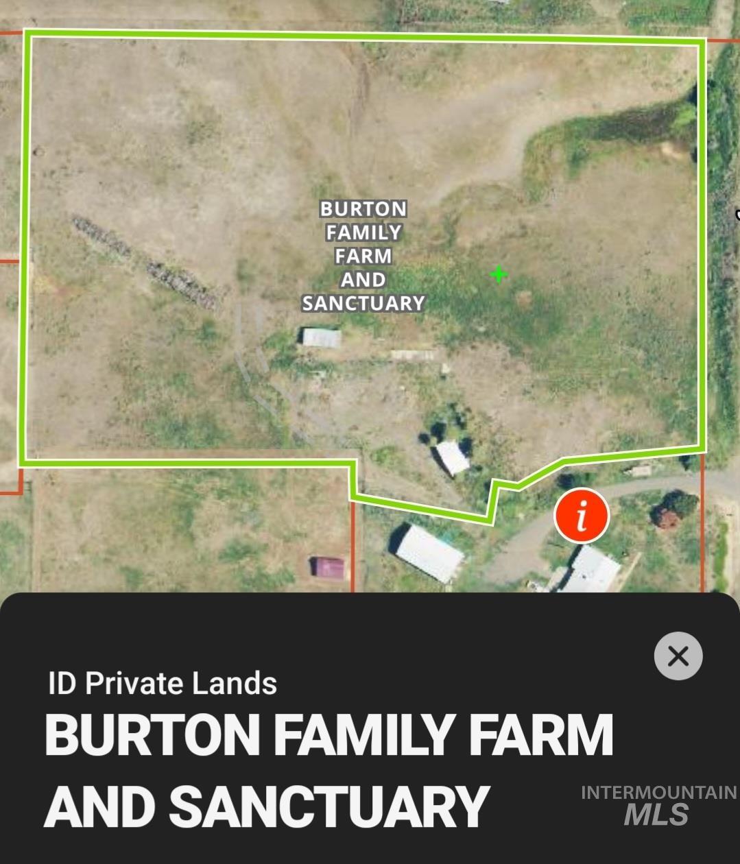Aerial overview of property's location featuring property parcel outlined