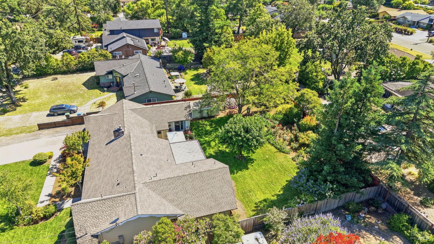 373 Piezzi Road Santa Rosa, CA 95401 - Photo 48 of 55 an aerial view of a house with yard