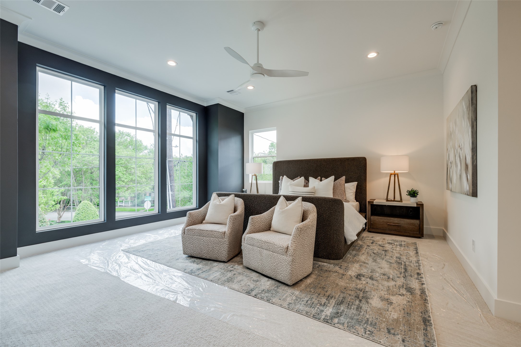 2327 Richton Street Houston, TX 77098 - Photo 29 of 47 a bed room with a bed and a large window