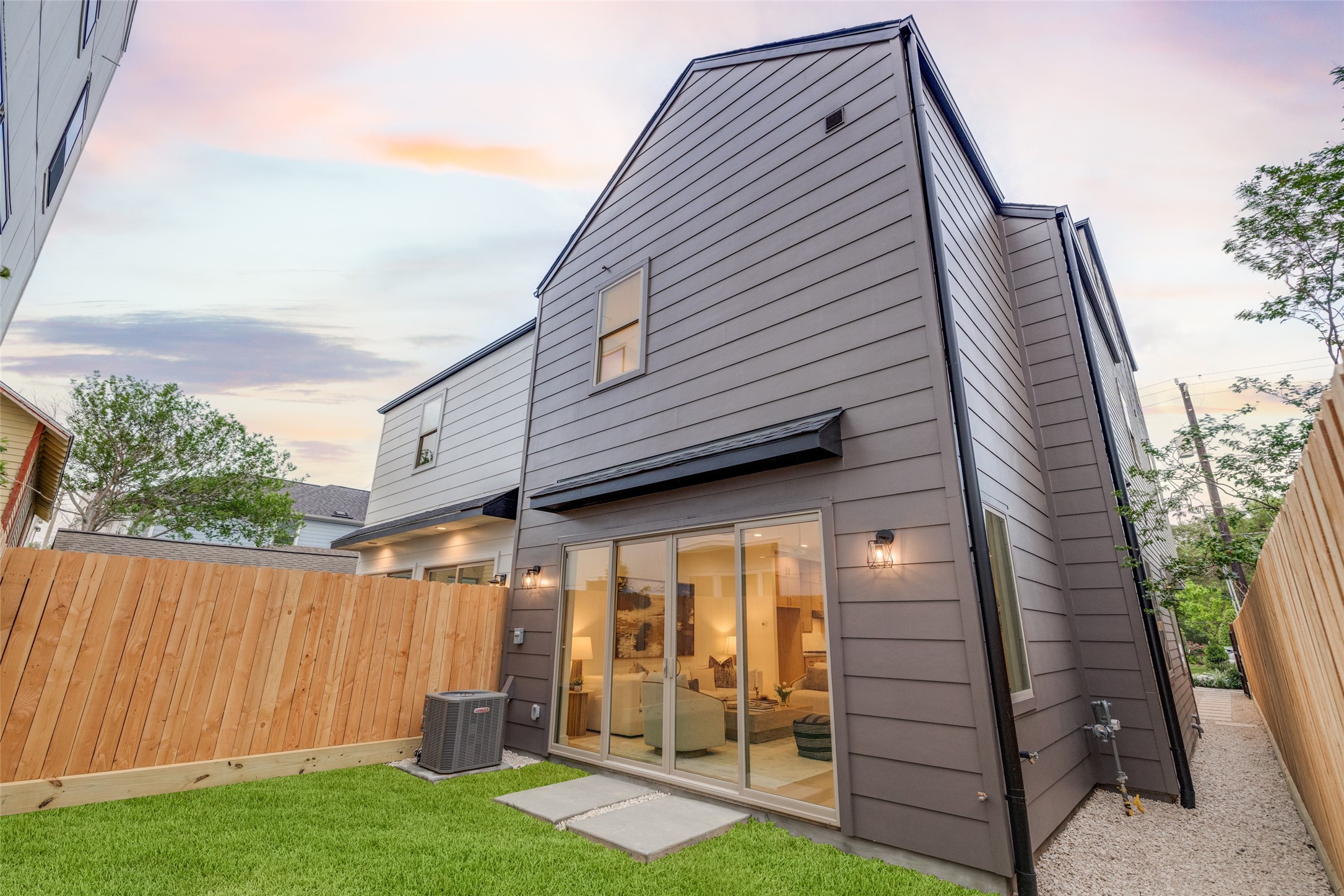 2327 Richton Street Houston, TX 77098 - Photo 46 of 47 a view of a house with backyard and porch
