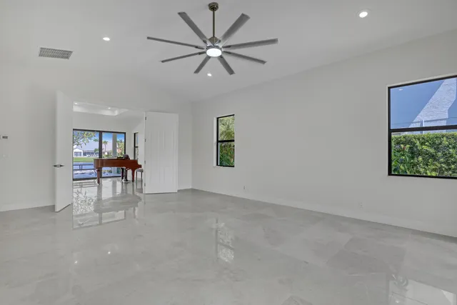 a view of a livingroom with a window
