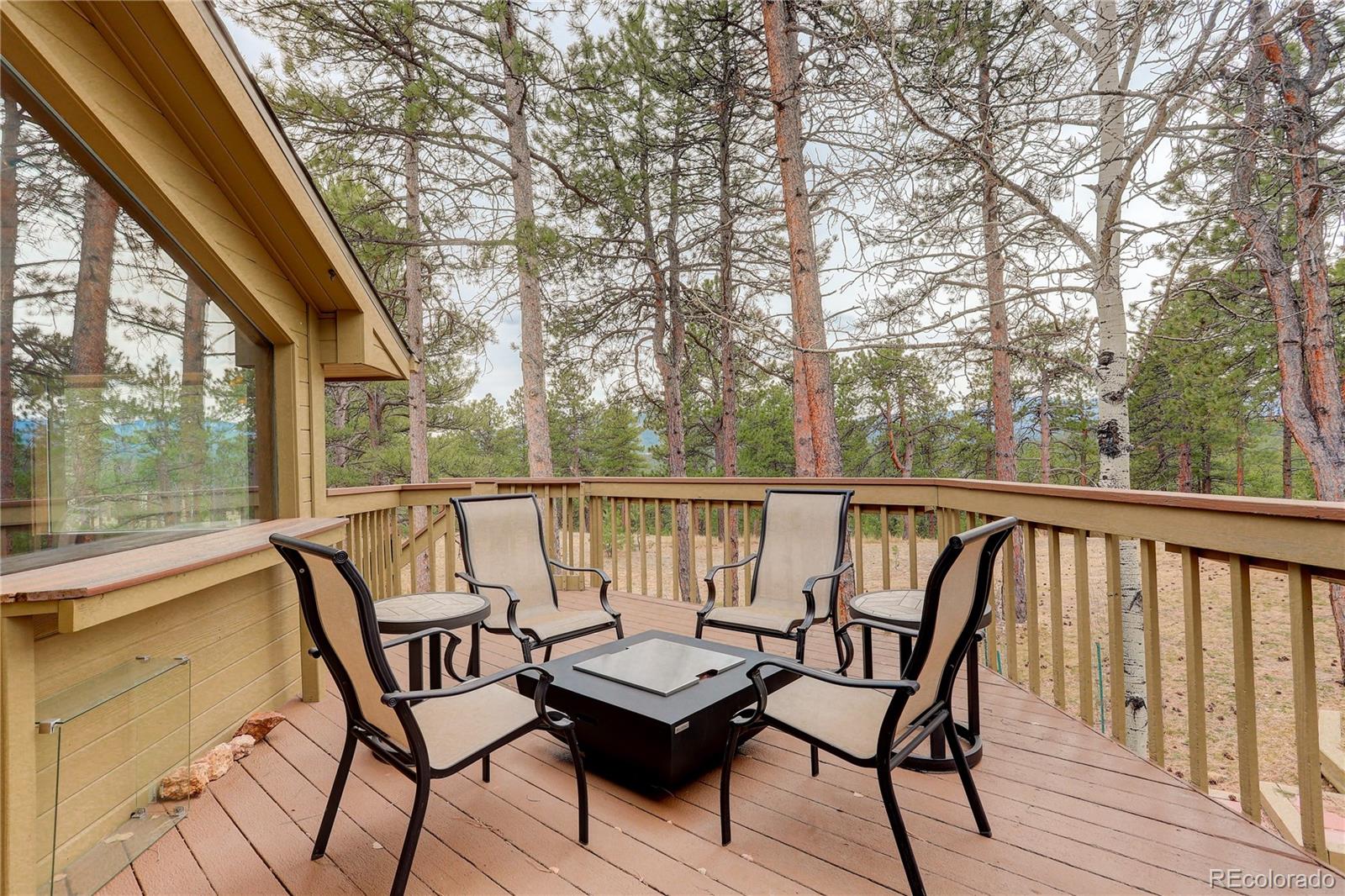 2420 Juniper Court Golden, CO 80401 - Photo 32 of 48 a view of a balcony with an outdoor seating