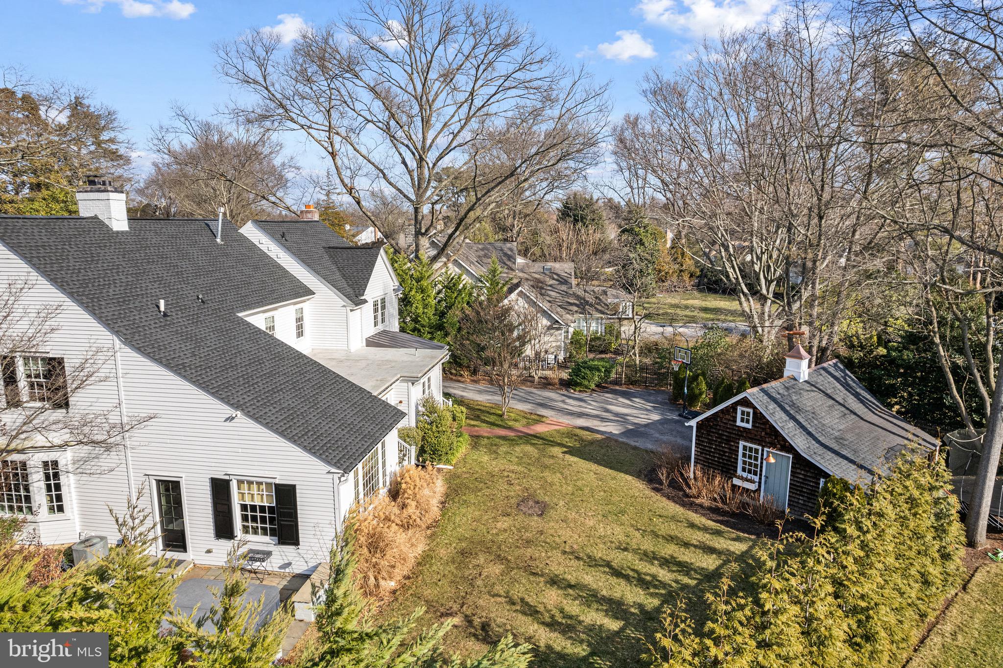 370 Station Avenue Haddonfield, NJ 08033 - Photo 46 of 48 a aerial view of a house with a yard and large trees