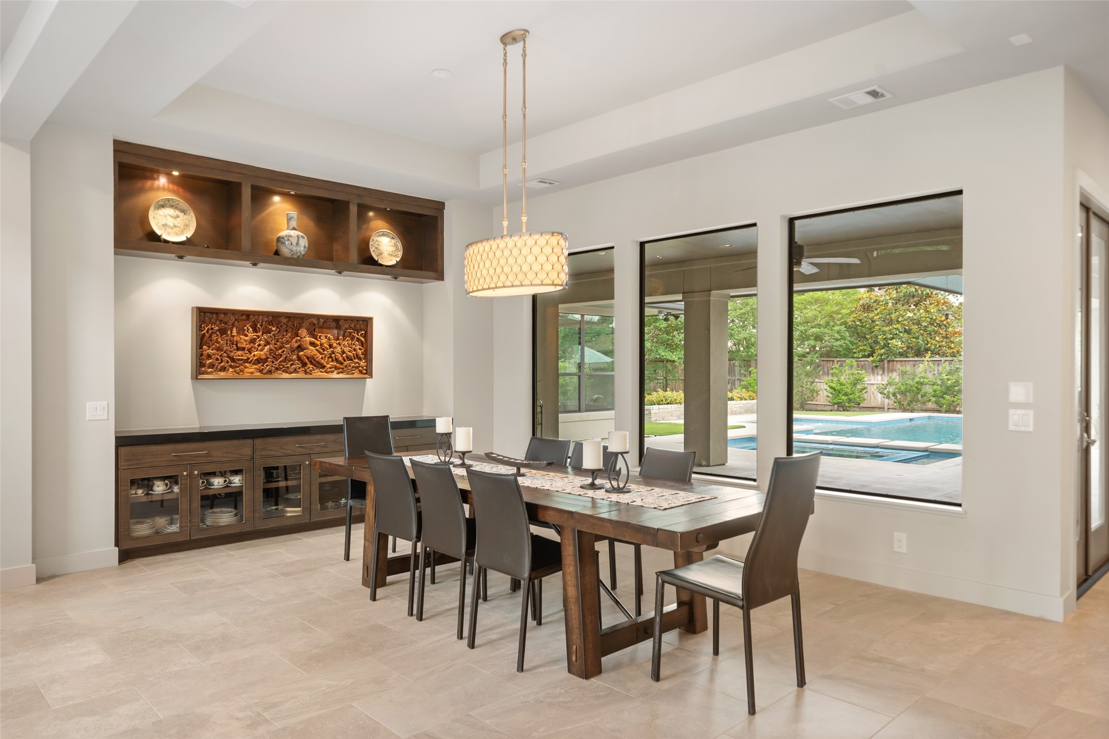 24902 Delaney Knoll Spring, TX 77389 - Photo 12 of 49 a view of a dining room with furniture window and outside view