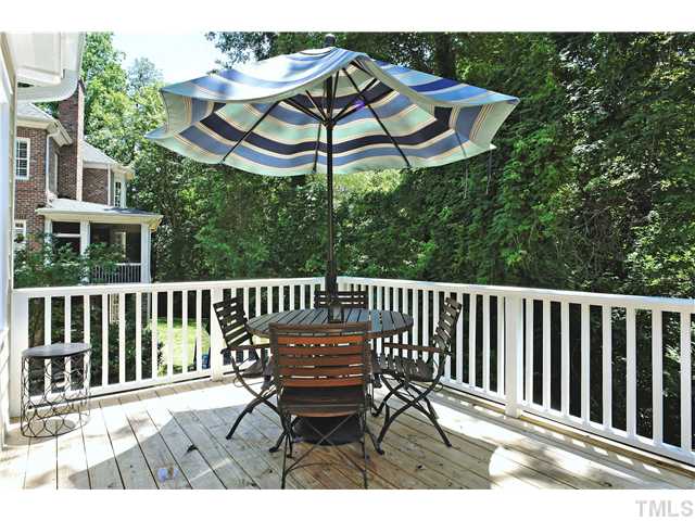 611 Runnymede Road Raleigh, NC 27607 - Photo 18 of 25 a view of a chairs on the roof deck