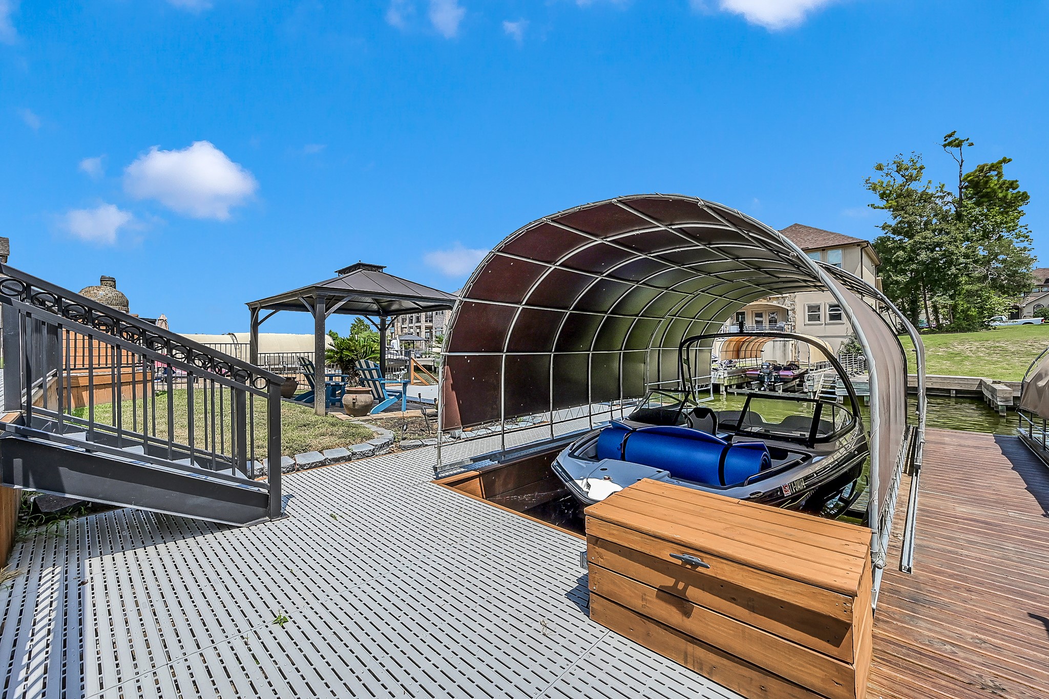 12394 Pebble View Drive Conroe, TX 77304 - Photo 37 of 49 Protected boat slip—perfect for your watercraft!