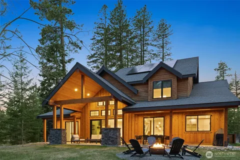 a front view of a house with a porch