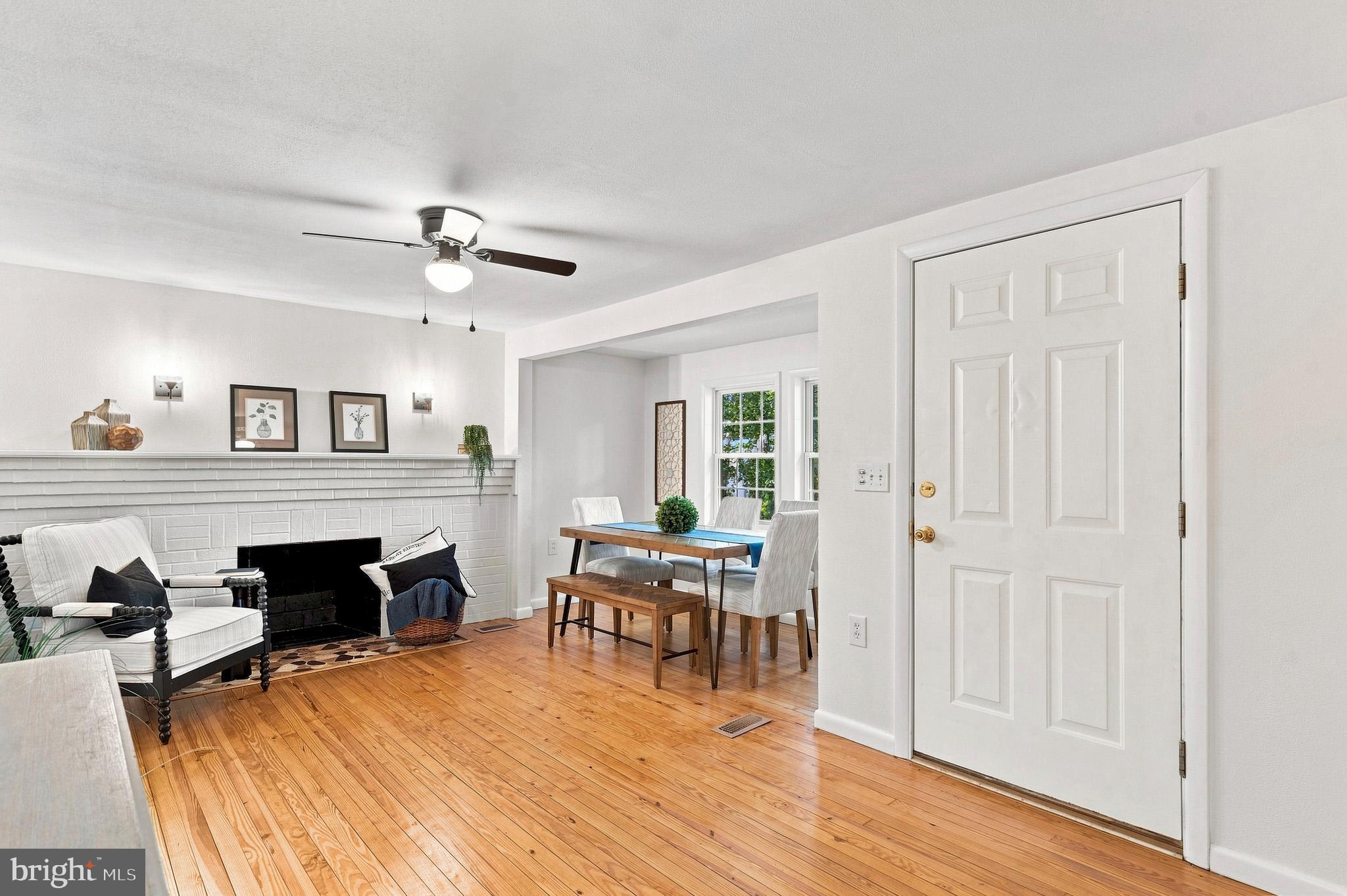 Welcoming entry to the living space.