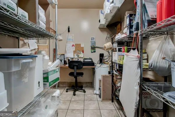 a view of storage and utility room