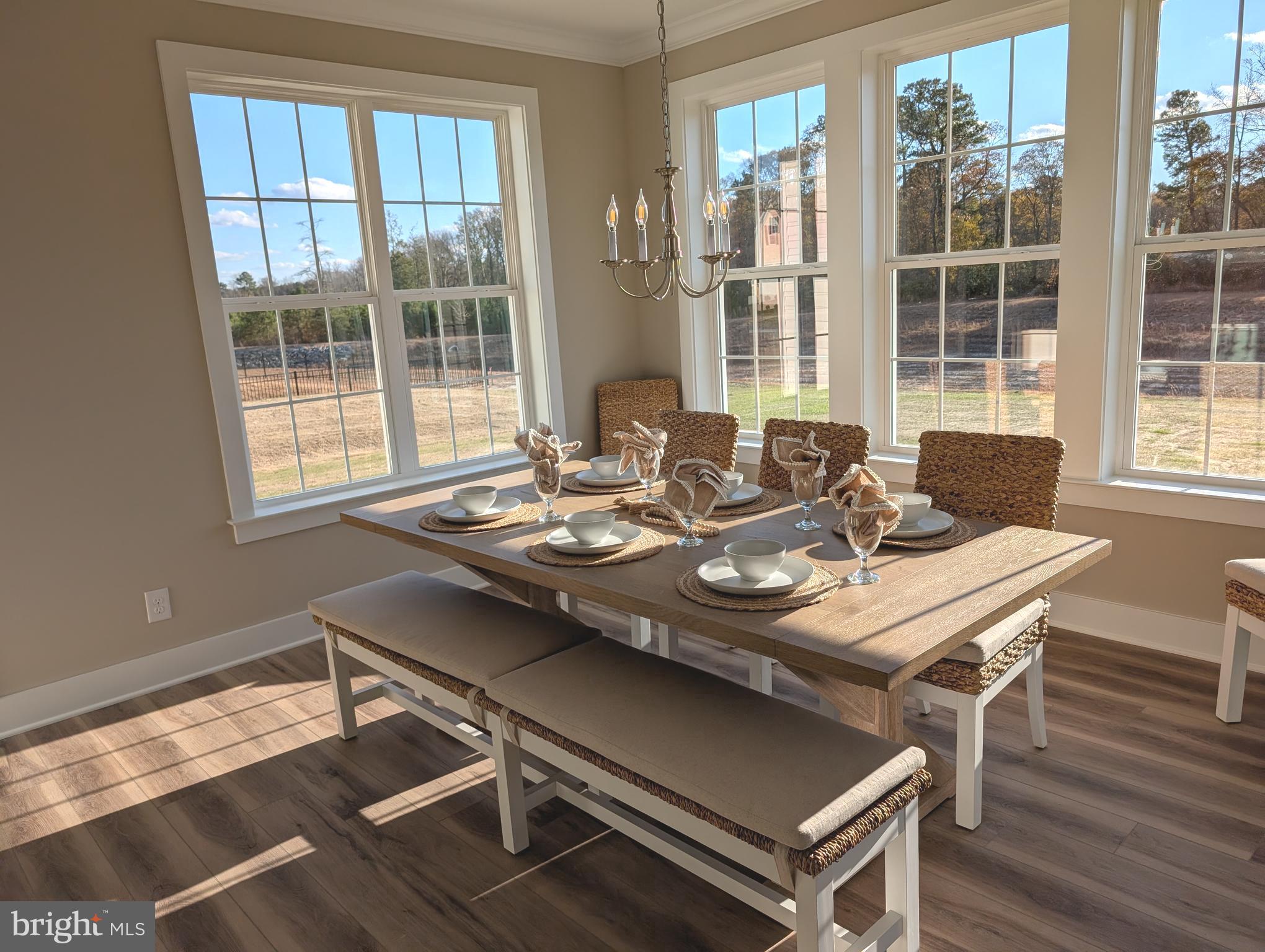 22012 Antlered Way Georgetown, DE 19947 - Photo 18 of 58 a dining room with wooden floor and windows
