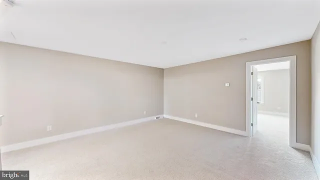 a view of an empty room