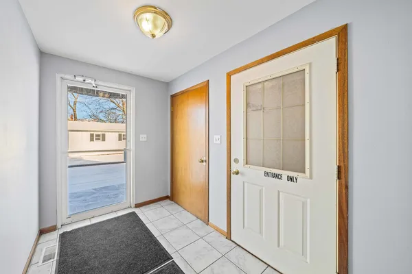 a view of an entryway door