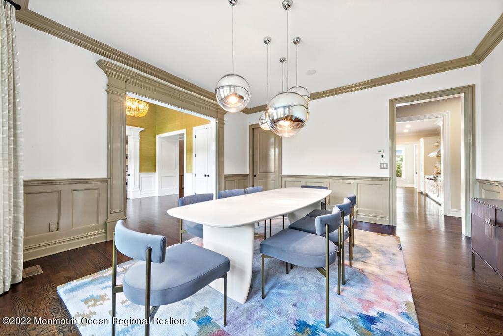 3 Sugar Maple Lane Rumson, NJ 07760 - Photo 16 of 53 a view of a dining room with furniture window and wooden floor