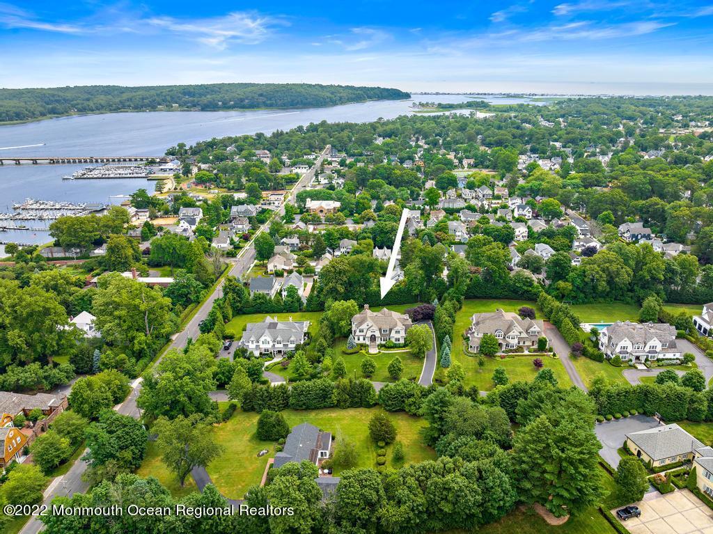 3 Sugar Maple Lane Rumson, NJ 07760 - Photo 47 of 53 an aerial view of residential houses with outdoor space and lake view
