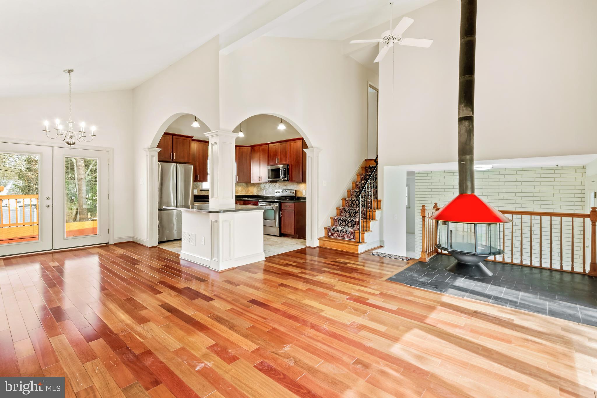 947 Beaverbank Circle Towson, MD 21286 - Photo 4 of 63 a view of a kitchen with furniture and wooden floor