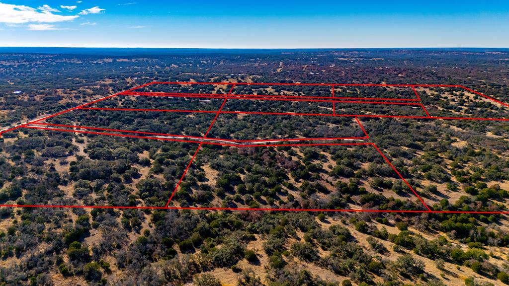 1632 Link, Unit 6 Doss, TX 78618 - Photo 34 of 38 an aerial view of a houses with a yard