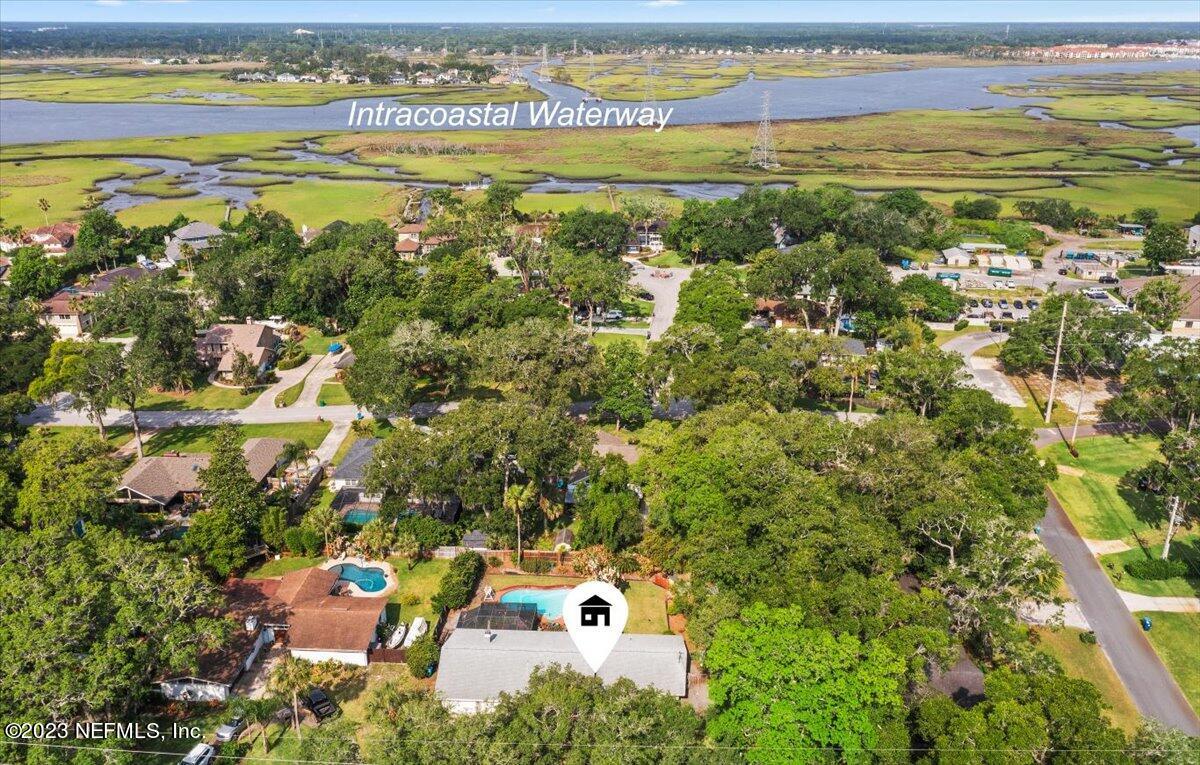 1206 Kings Road Neptune Beach, FL 32266 - Photo 26 of 26 aerial towards ICW