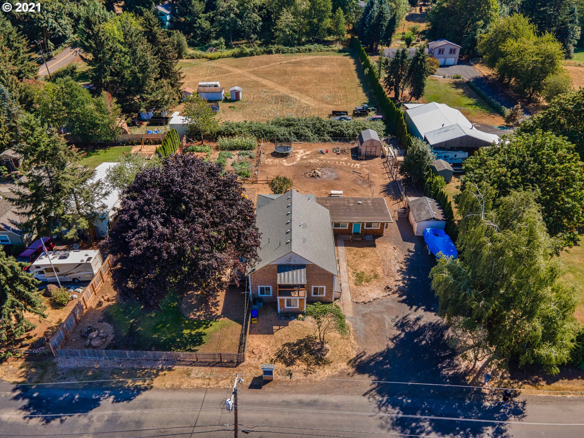 35140 Southeast Brooks Road Boring, OR 97009 - Photo 24 of 31 an aerial view of multiple houses with yard