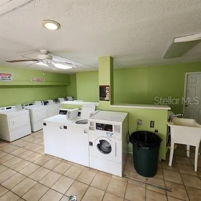 a utility room with a washer and dryer