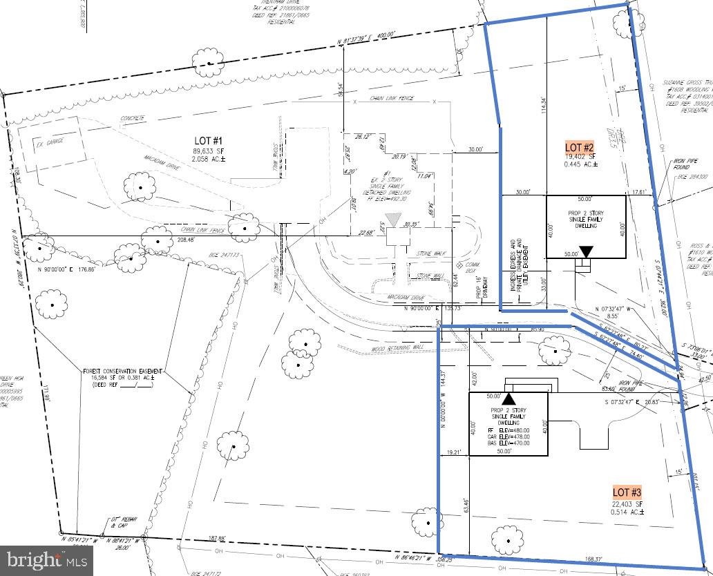 1 Vaucluse Lane Baltimore, MD 21208 - Photo 2 of 2 Proposed lot outlines