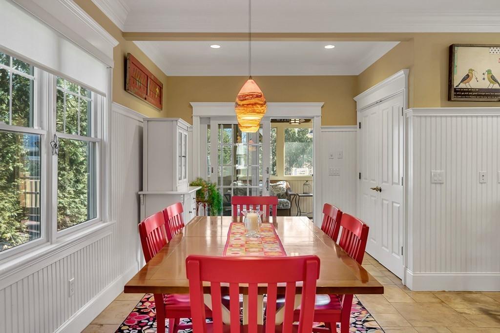 33 Everett Street Concord, MA 01742 - Photo 9 of 42 a view of a dining room with furniture window and outside view