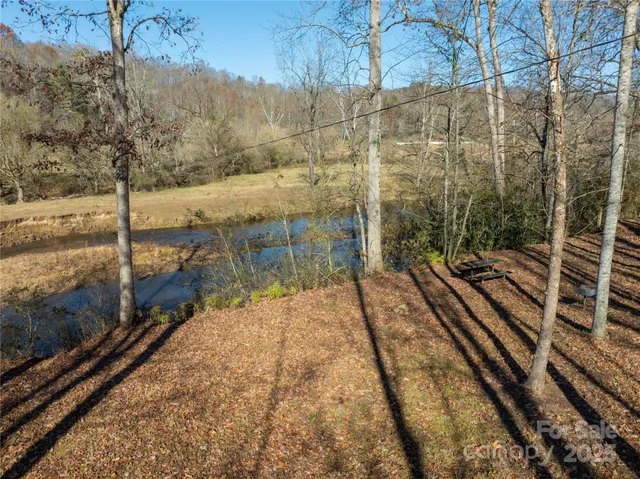 a view of road with trees