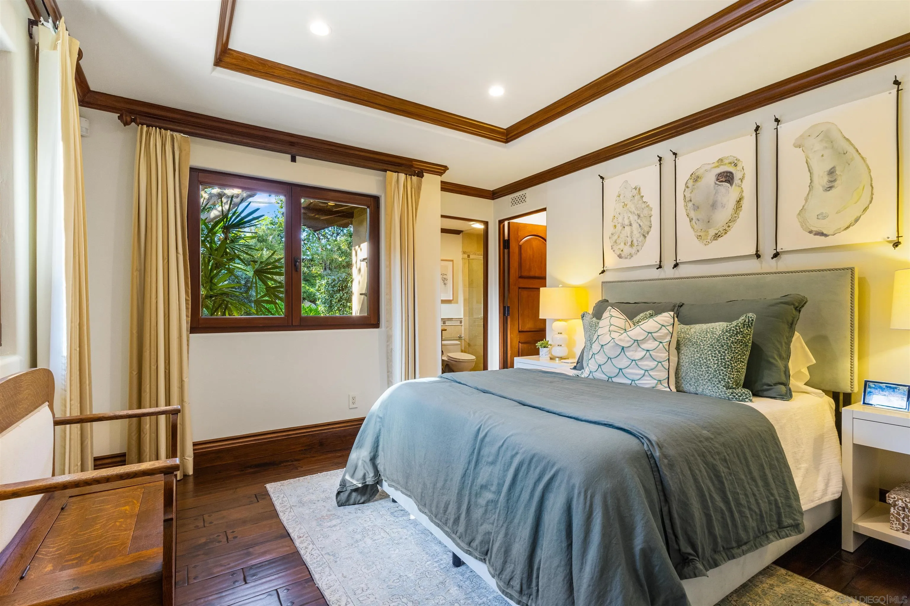 6871 Las Colinas Rancho Santa Fe, CA 92067 - Photo 39 of 60 a bedroom with a large bed and a window