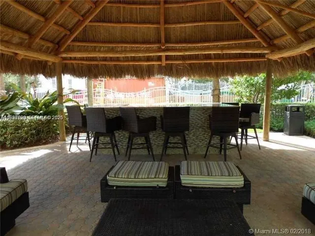 a view of a yard and entertaining space